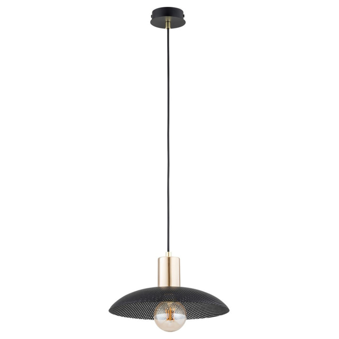 Lampada a sospensione SPIRIT in acciaio nero