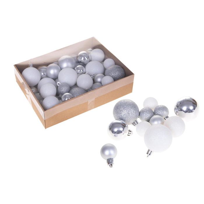 Sfere Natalizie - Pezzi 4 - 5xH3x4cm - Bianchi Dino SpA