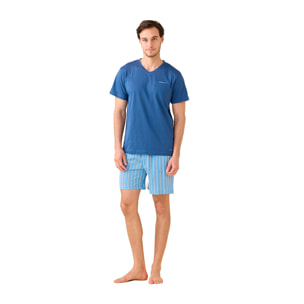 Pigiama uomo estivo in cotone articolo stripes. Noidinotte