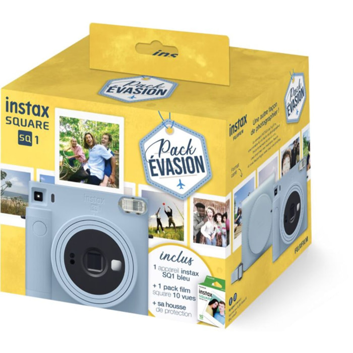 Appareil photo Instantané FUJIFILM Pack Evasion SQ1 Bleu