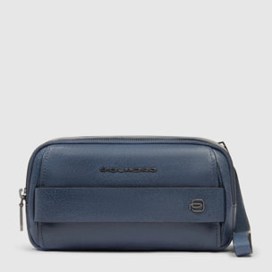 Piquadro Pochette in pelle con polsiera rimovibile e protezione RFID