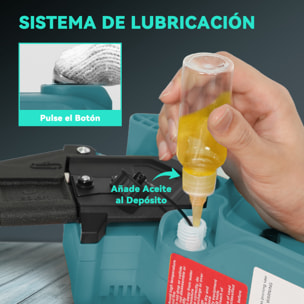Mini Motosierra Bateria 6000mAh 8 Pulgadas Motosierra Eléctrica con 580W Motor sin Escobillas 2 Baterías Palo Telescópico y Doble Bloqueo para Podar Árboles de Jardinería y Madera