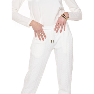 Pantalone da donna invernale a treccia davanti 'Relaxed'