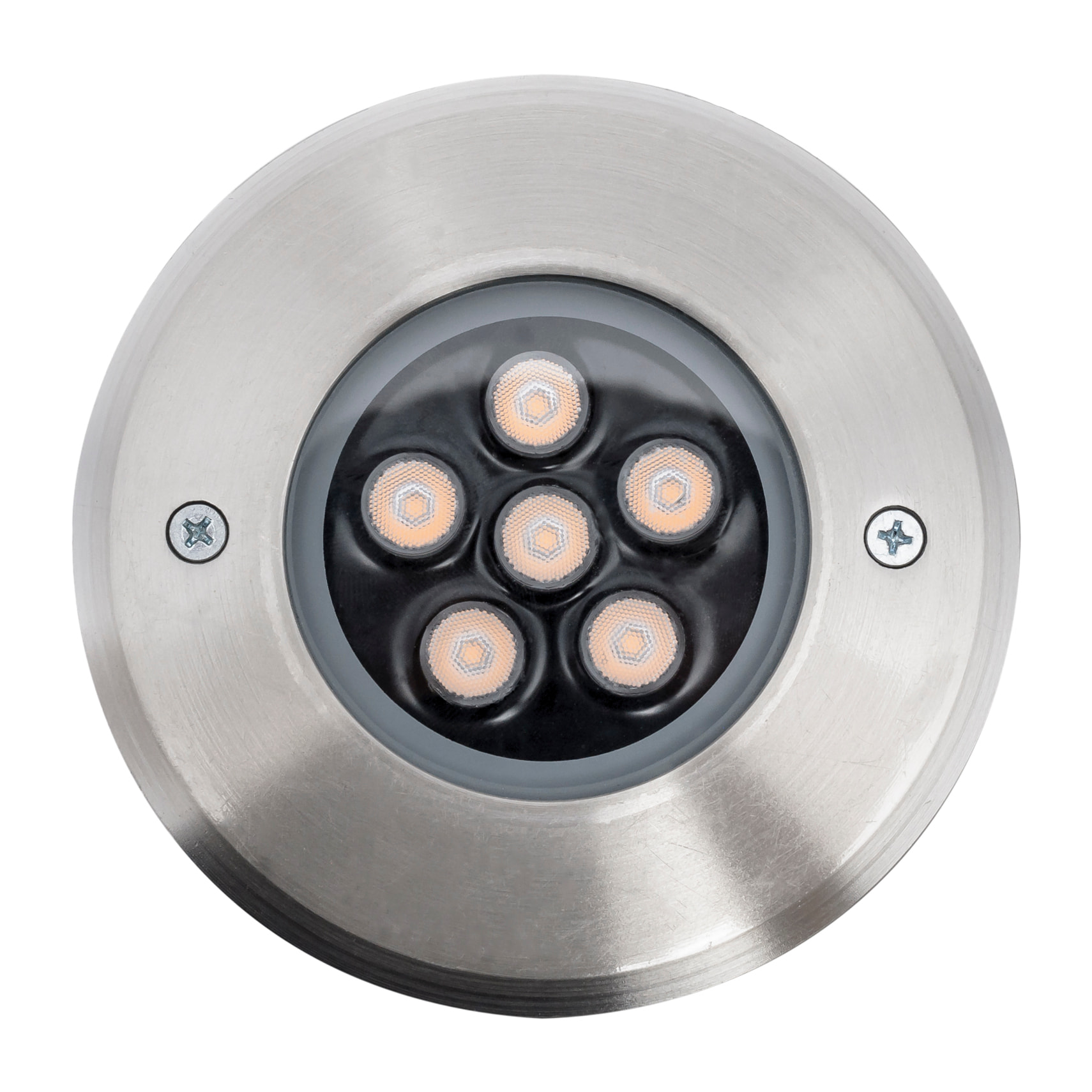 FORLIGHT Incasso empotrable de suelo de diametro 120mm con luz led en blanco cálido 3000K en acero inoxidable