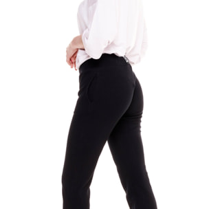 Pantalone da donna costine Black and White