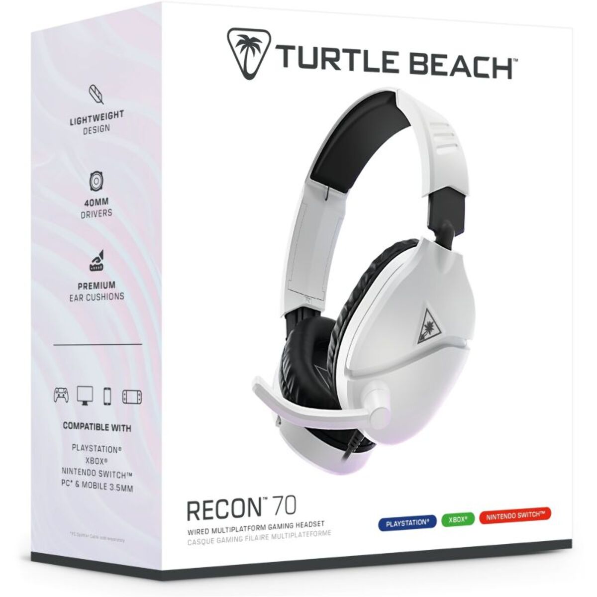 Casque gamer TURTLE BEACH Recon 70P Blanc 2024