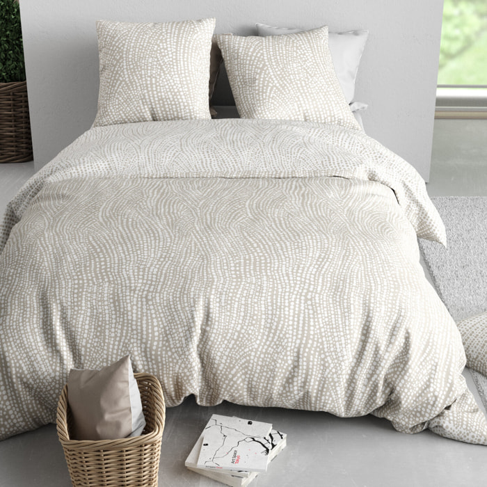 Parure housse de couette 100% coton 57 fils nairobi