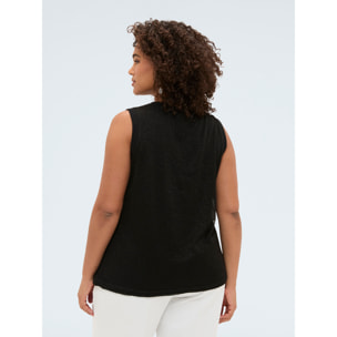 Fiorella Rubino - Top in jersey lurex - Nero