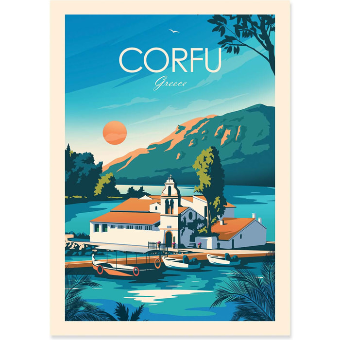 Affiche - Corfu Greece - Studio Inception