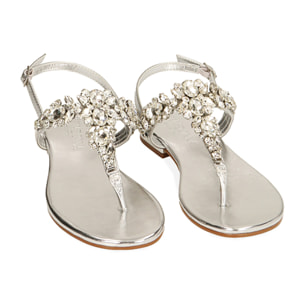 Sandali infradito argento