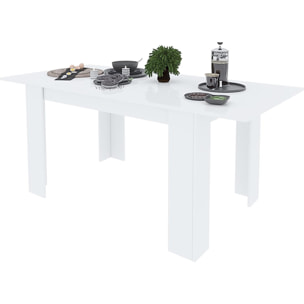 Tavolo da Pranzo Allungabile Estensibile Fino a 190 cm Tavolino Per 6 Persone Salotto Soggiorno Salone Design Moderno 190 x 78 x 90 cm Bianco