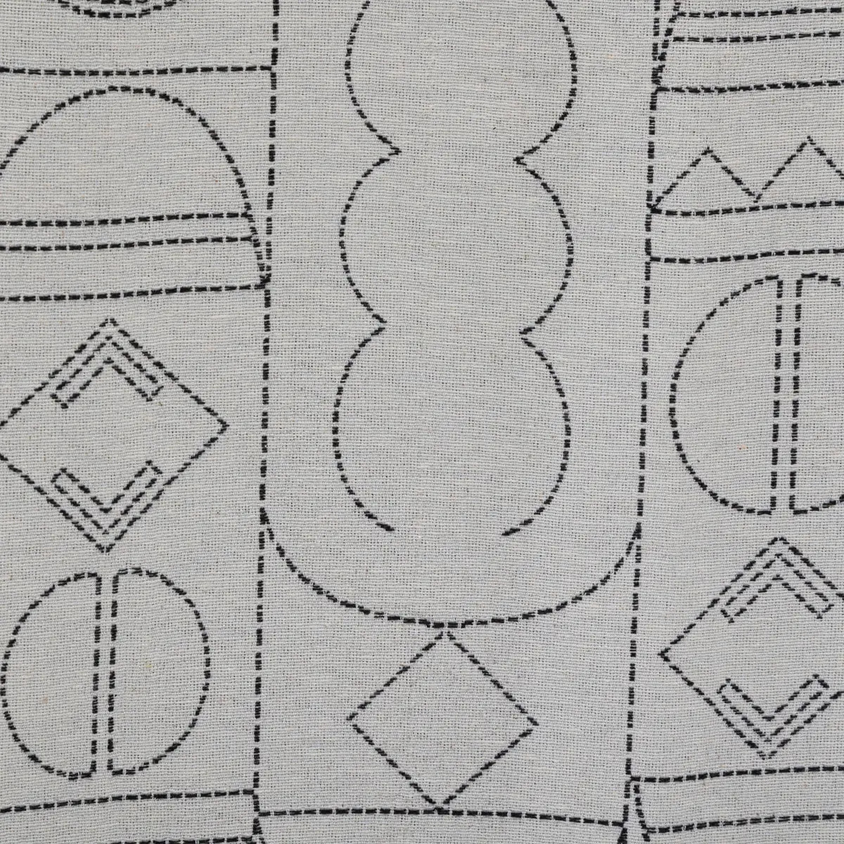 Rideau "Malakite" jacquard noir & blanc 140x260cm