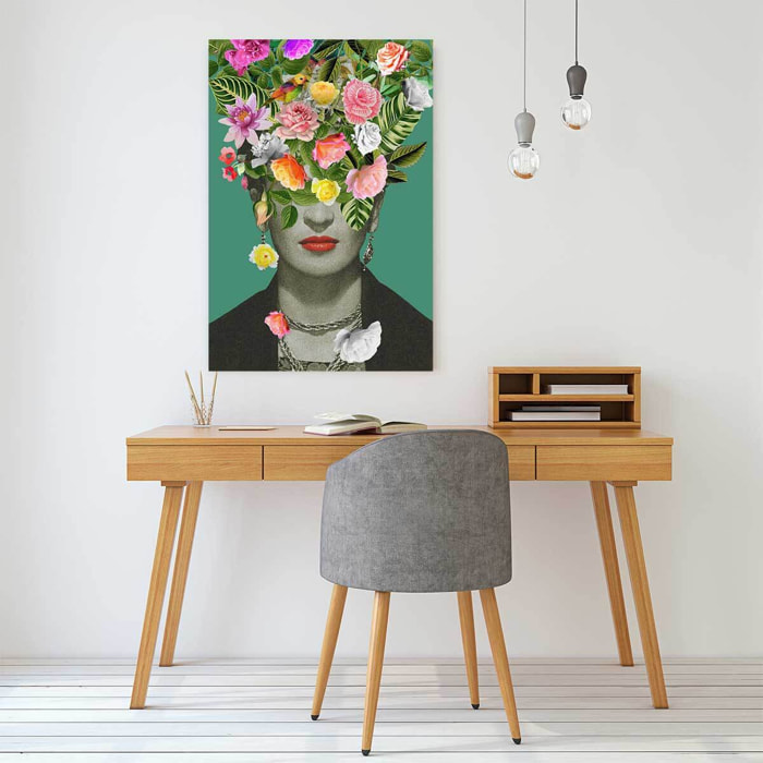 Tableau de fleurs frida fleurie  Toile imprimée