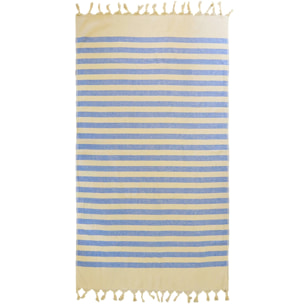 Fouta doublée éponge L - Fidji Royal - 340g/m²