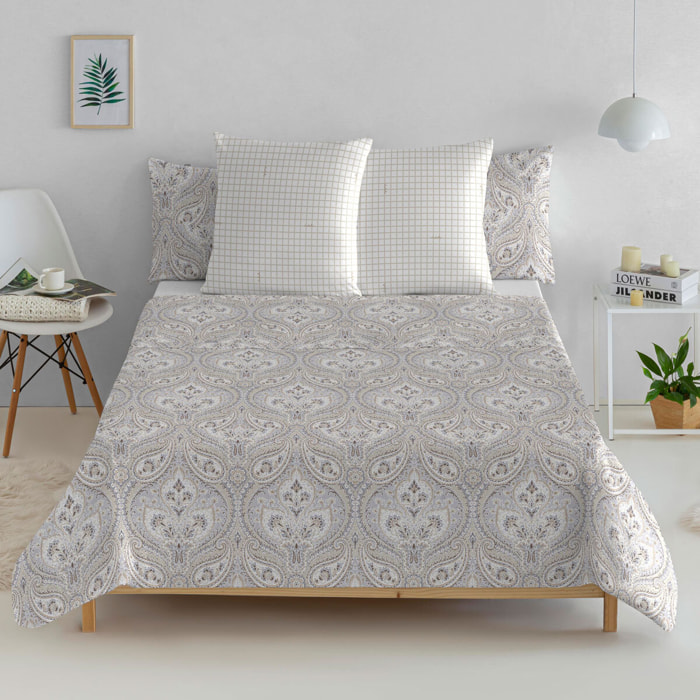 Sábana encimera 100% algodón GRANADA - Disponible en varios tamaños -