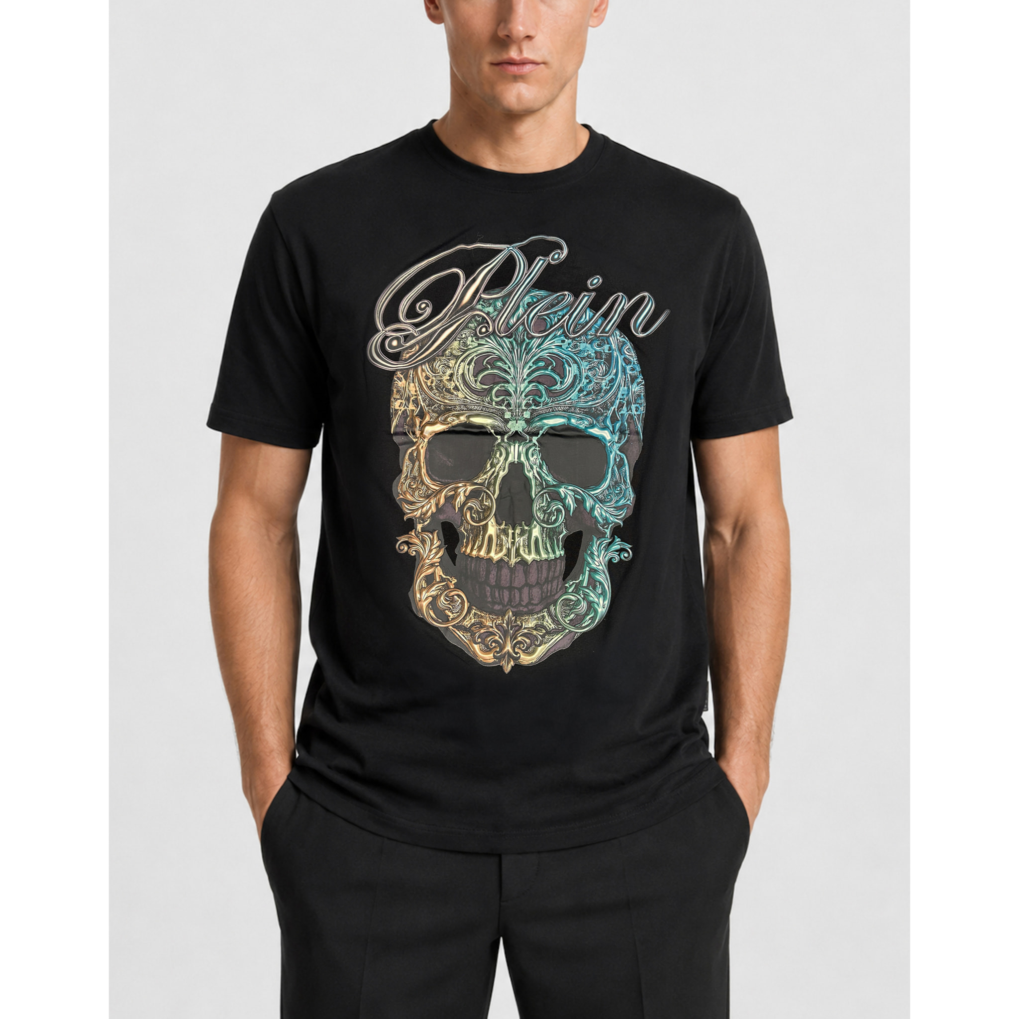 PHILIPP PLEIN T-shirt girocollo a maniche corte SKULL