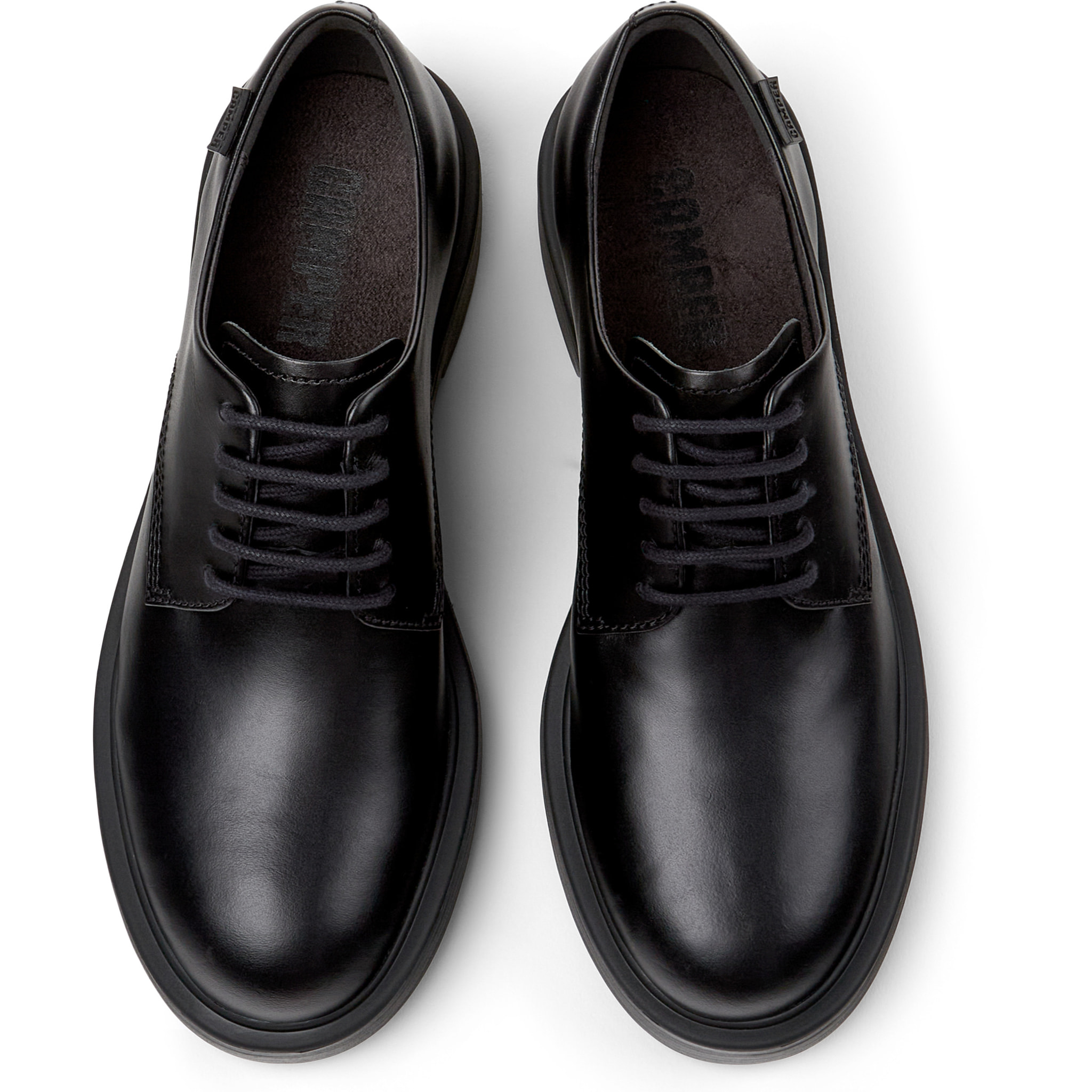 Zapatos de cordones - CAMPER Dean - Negro - Cuero liso