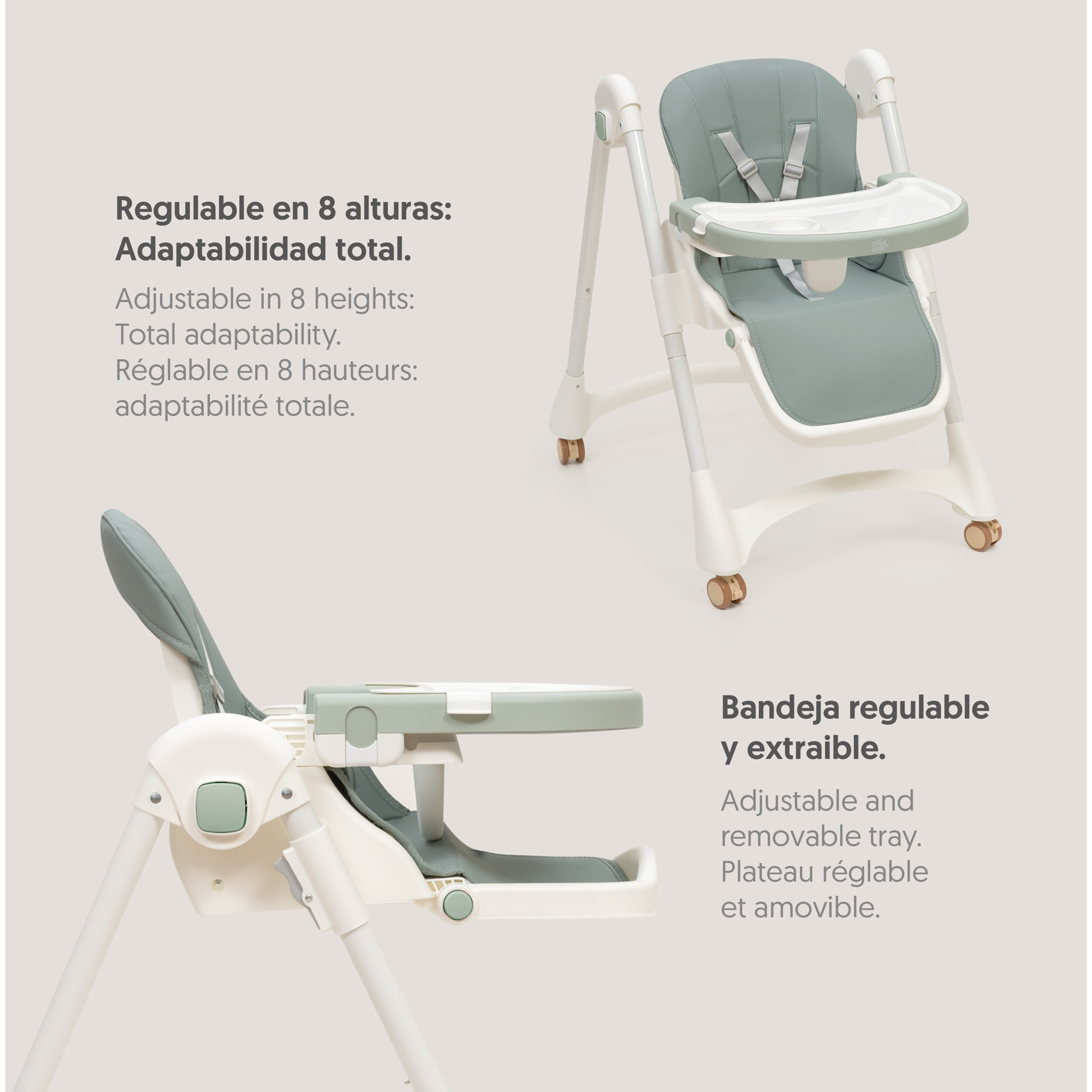 Trona plegable Aluminio Mod Practic