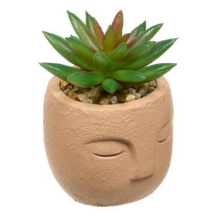 Plante artificielle Teri 9 cm avec Pot visage