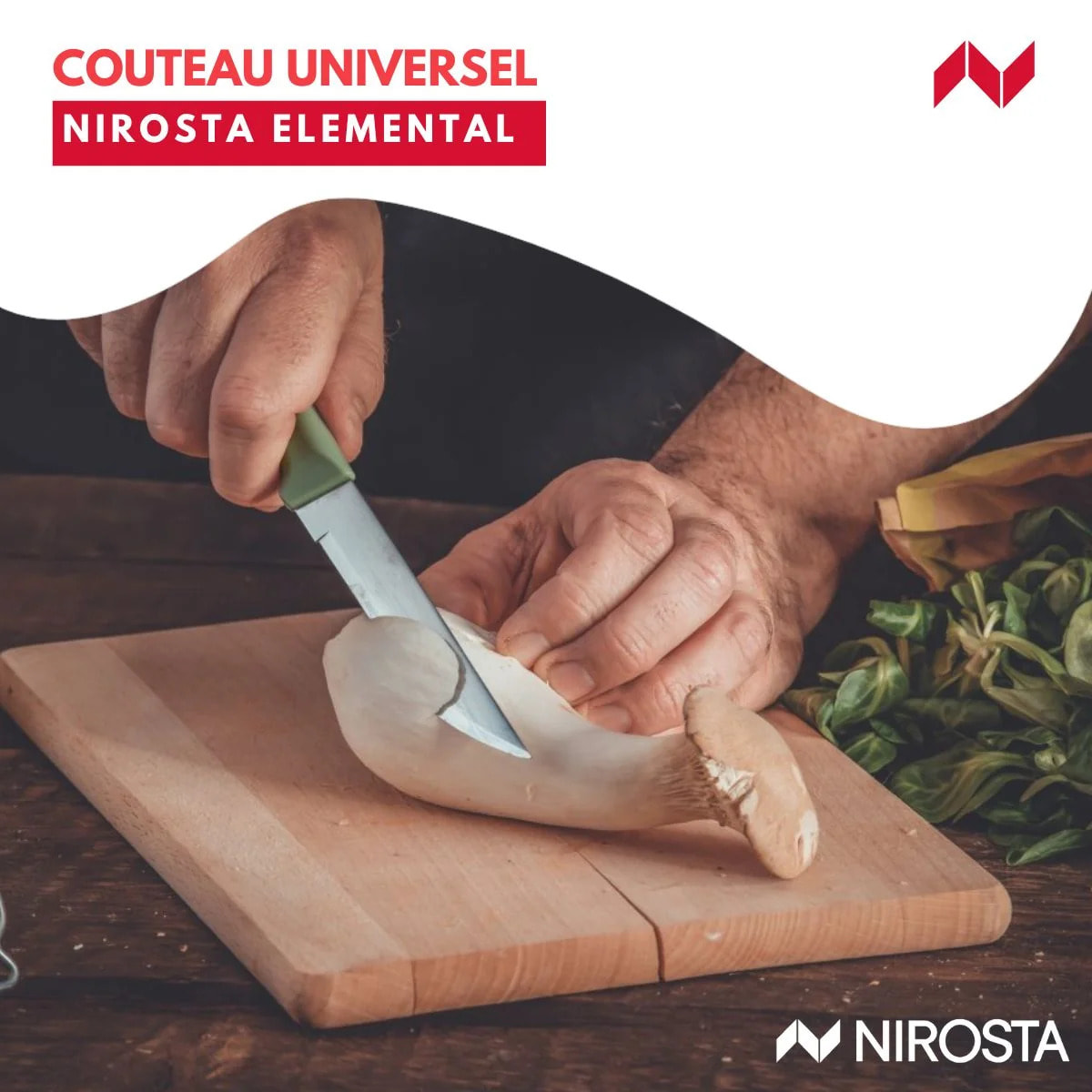 Couteau d’office universel 22,5 cm Nirosta Elemental