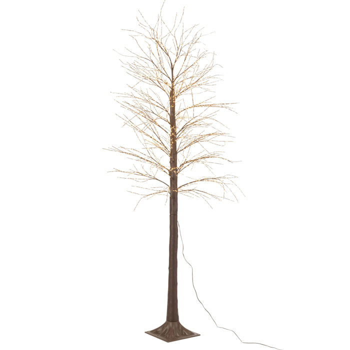 J-Line décoration Arbre 3000 Led - métal - brun - large - LED