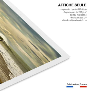 Affiche paysage ocean Surf dans les landes Affiche seule