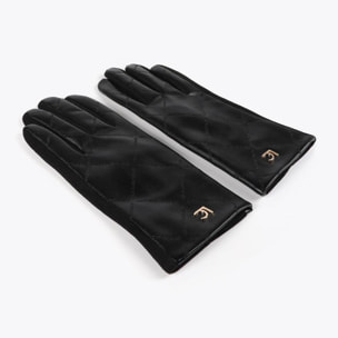 Guanti con Logo a Reticolo