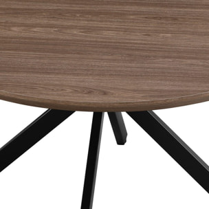 Tavolo da pranzo tondo 120 cm con top rovere - Gabry