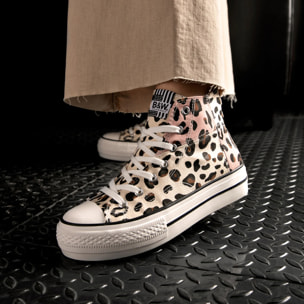 B&W Break&Walk - Sneakers Alte Doppia Piattaforma Casual per donna comode