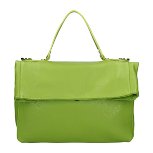 Borsa a spalla convertibile in zaino da donna In Vera pelle Made in Italy 34x21x12 cm