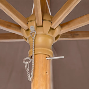 Parasol droit Tinaei Taupe