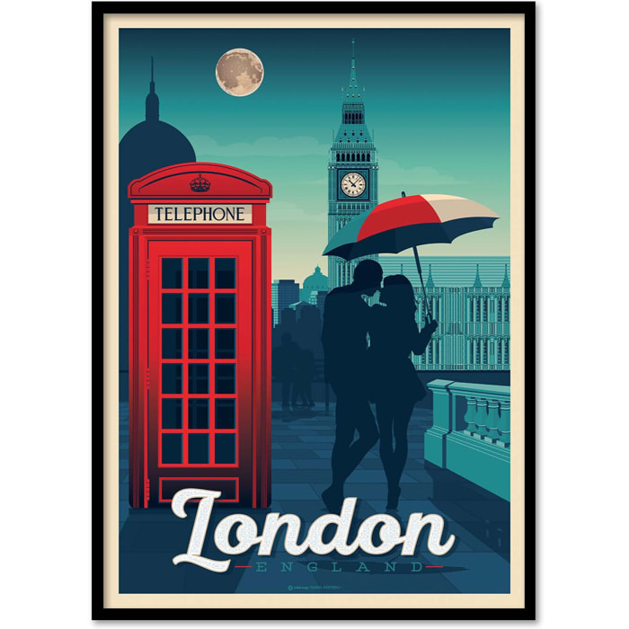 Affiche - London - Olahoop Travel Posters