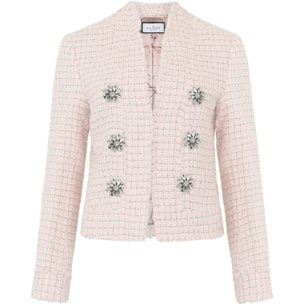 PHILIPP PLEIN Tweed Jacket Crystals
