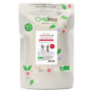 Thé Vert Bio Fresh Detox - Chine - Infusettes 50x2g