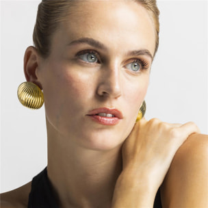Pendientes acabado oro 18k