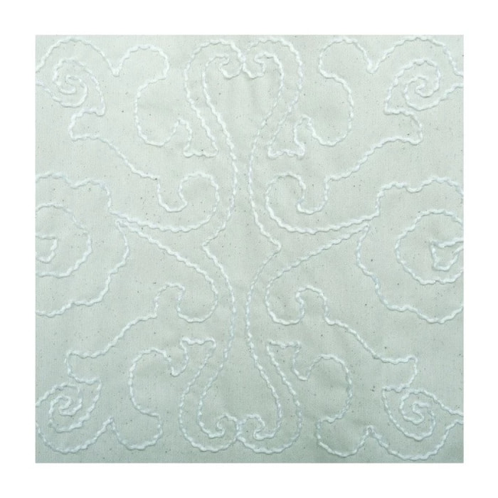 Rideau de douche Coton & Polyester CORDELE 180x200cm QUALITE PREMIUM Beige - Anneaux inclus MSV
