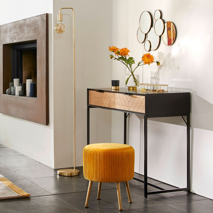 Lampadaire "Keli" doré - métal H150 cm