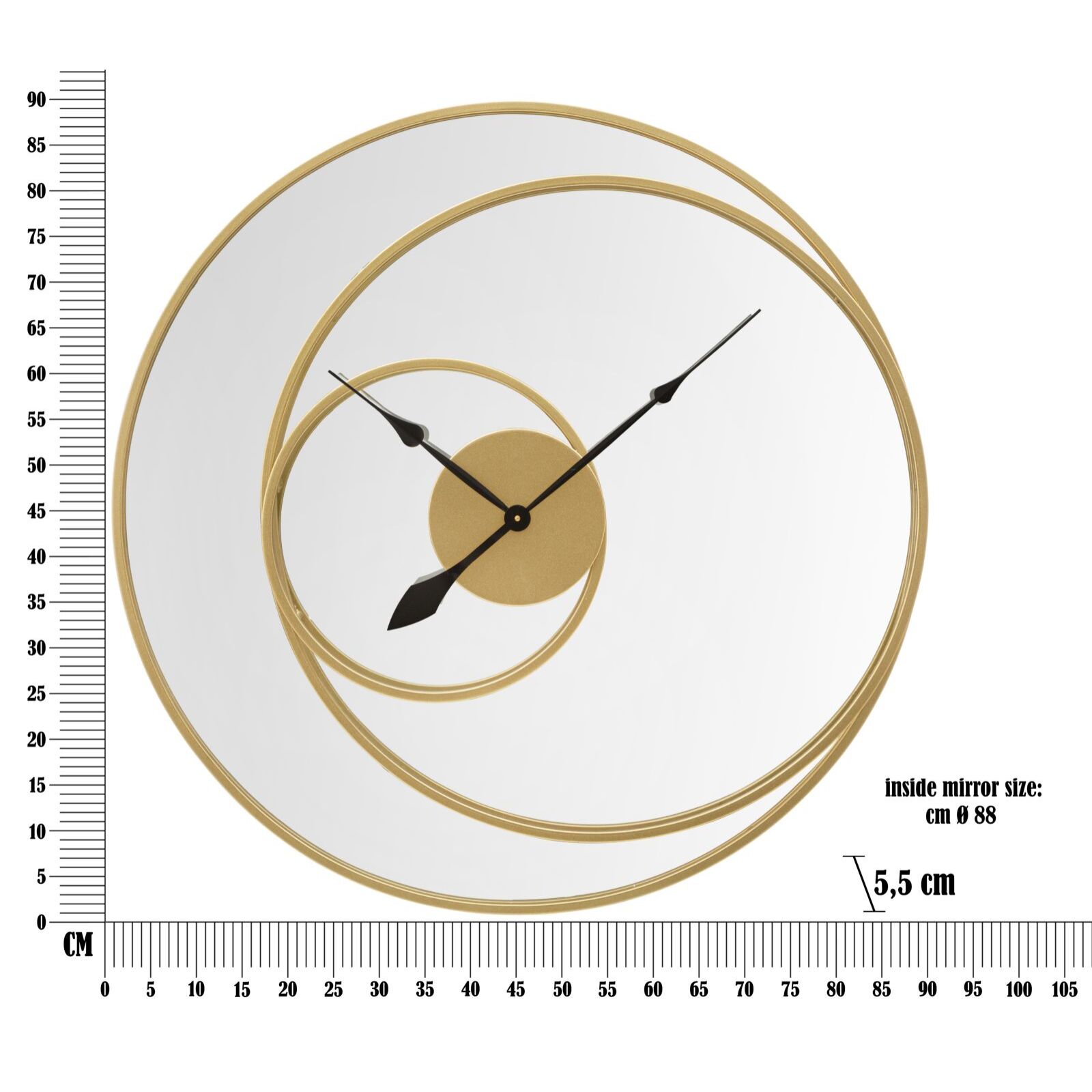 OROLOGIO SPECCHIO CM Ø 90X5,5