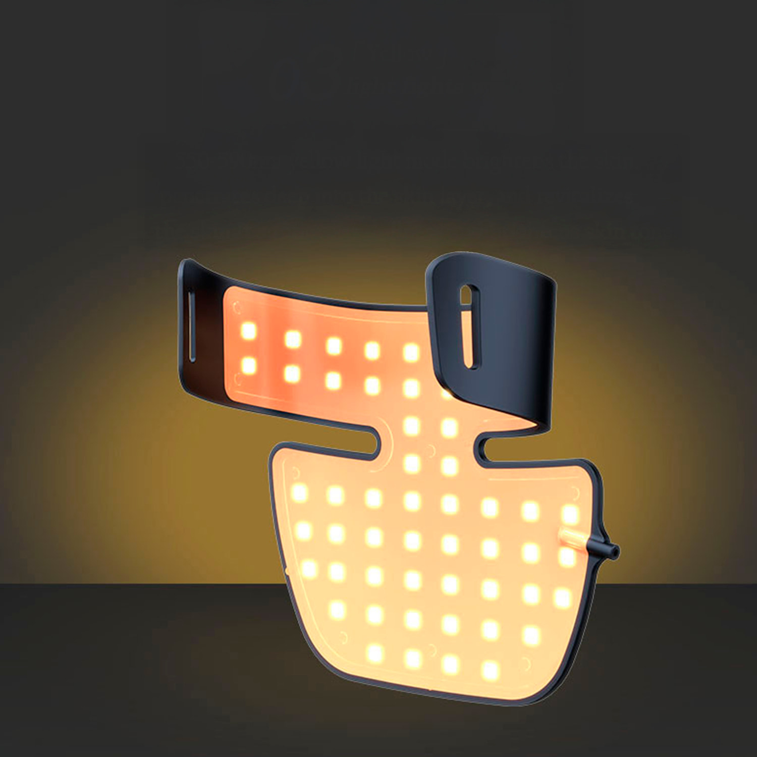 Máscara para el cuello de tratamiento de luz LED con 4 colores.