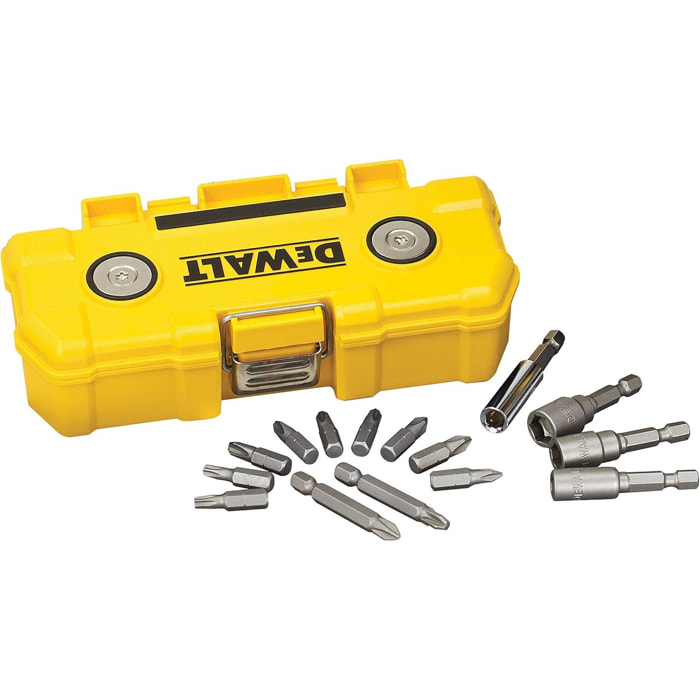 Coffret Mag Box magnétique avec embouts de vissage 25 mm et 50 mm - 15 pièces - DEWALT - DT7918-QZ