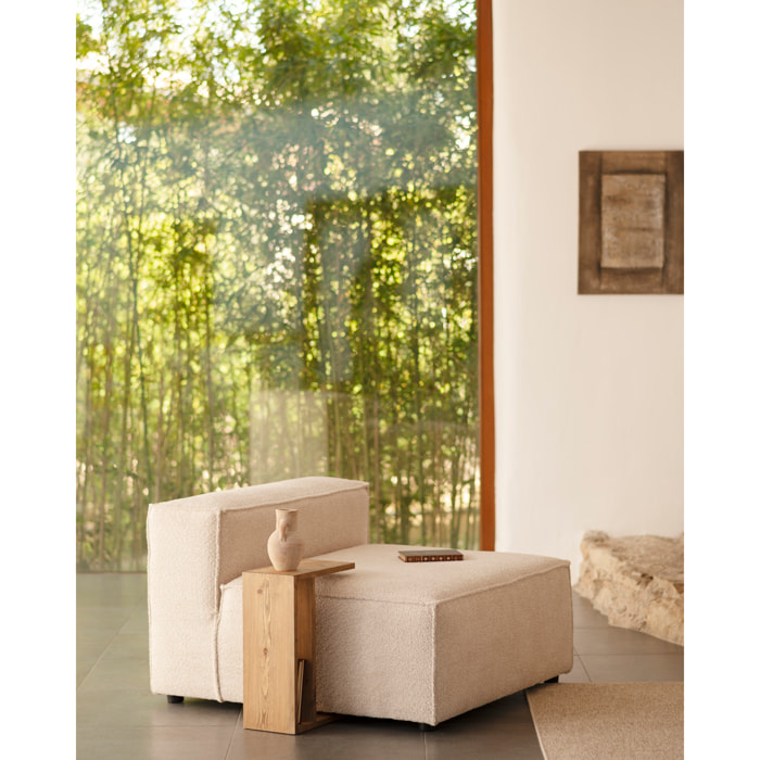 Fauteuil en bouclé couleur beige de 110x90cm Hauteur: 70 Longueur: 110 Largeur: 90