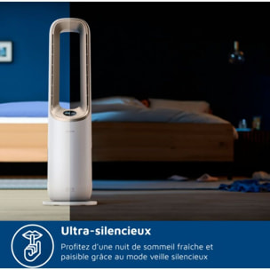 Purificateur d'air, ventilateur, chauffage PHILIPS AMF870/16 3-en-1 Série 8000, jusqu’à 70 m², Blanc