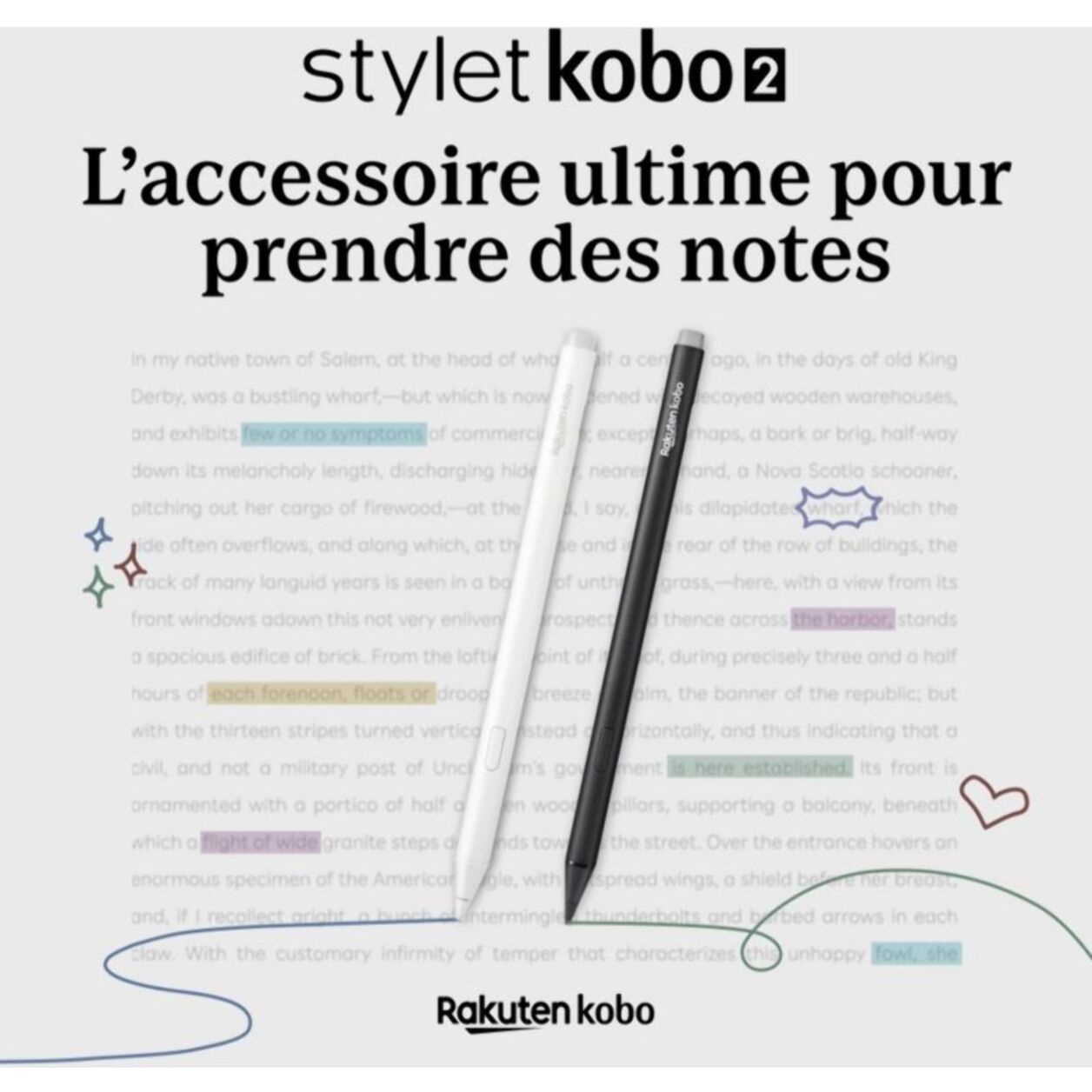 Stylet KOBO Stylus 2 Blanc