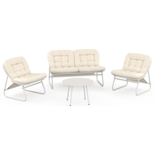 Salon de jardin Ariane 4 places beige