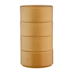 Bol SCANDI Ø12cm - 4 pièces - Ocre