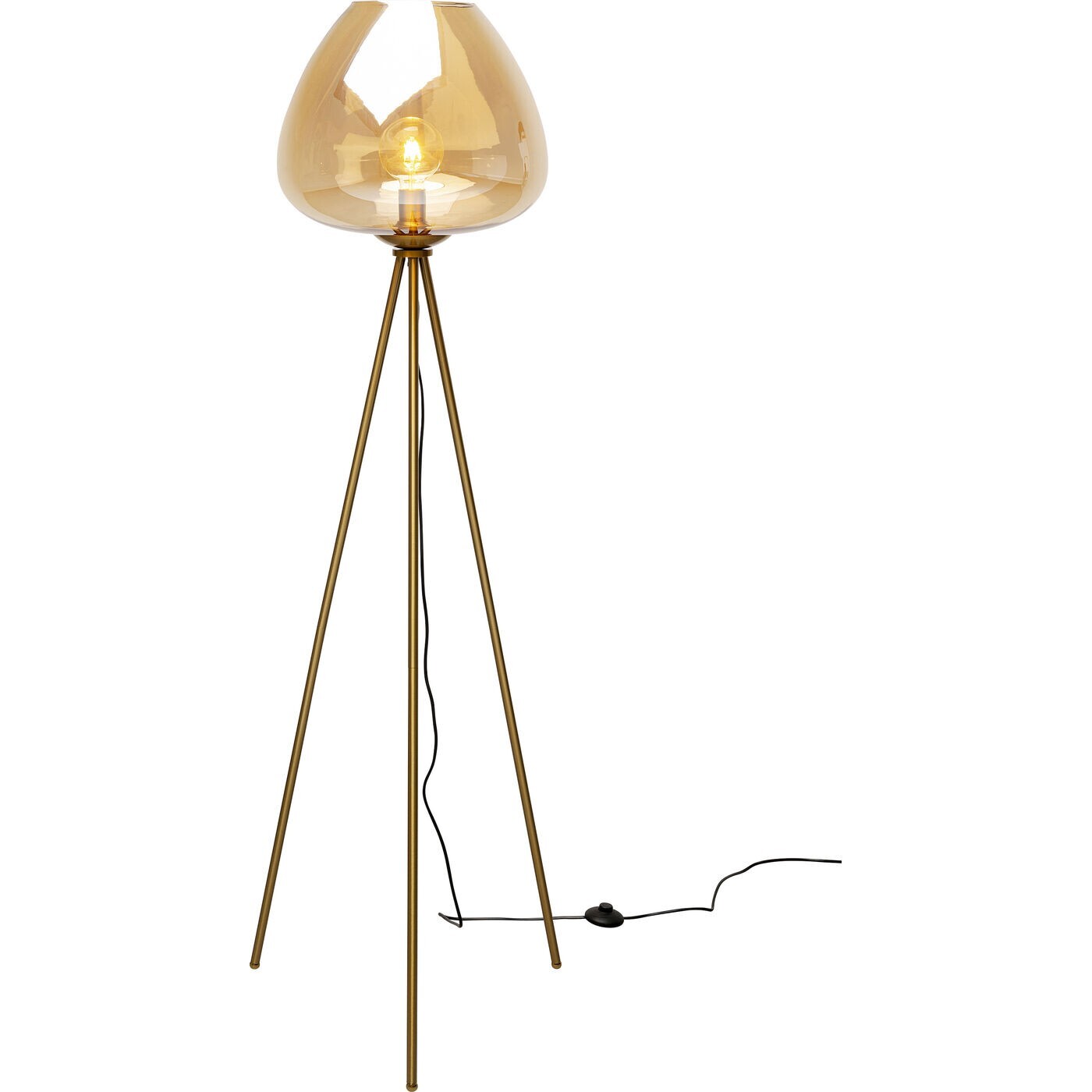 Lampadaire Sphere ambré 146cm Kare Design