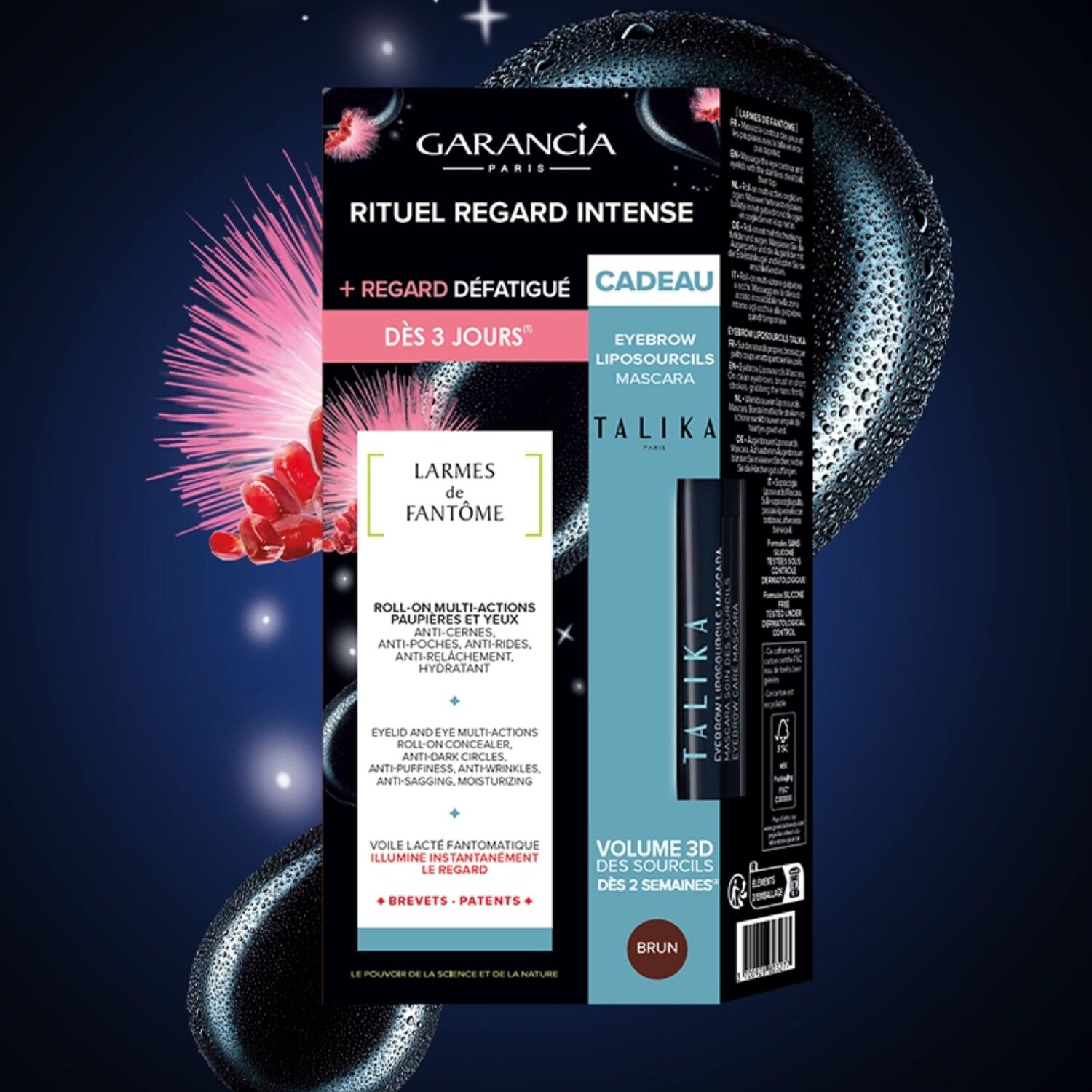 Larmes de fantôme - Coffret Roll-On 10ml + Mascara Liposourcils Brun 5ml