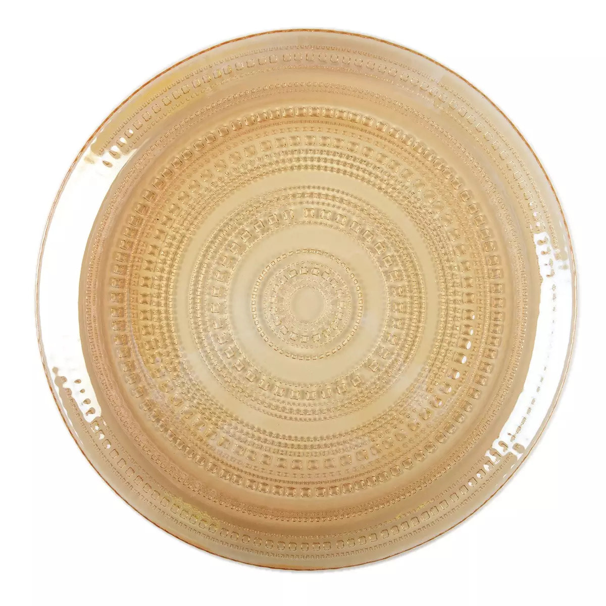 Lot de 6 ASSIETTE PLATE CAESAR AMBRE
