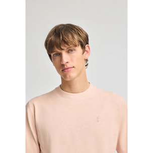 Maglietta nude in cotone con ricamo Rigby Go