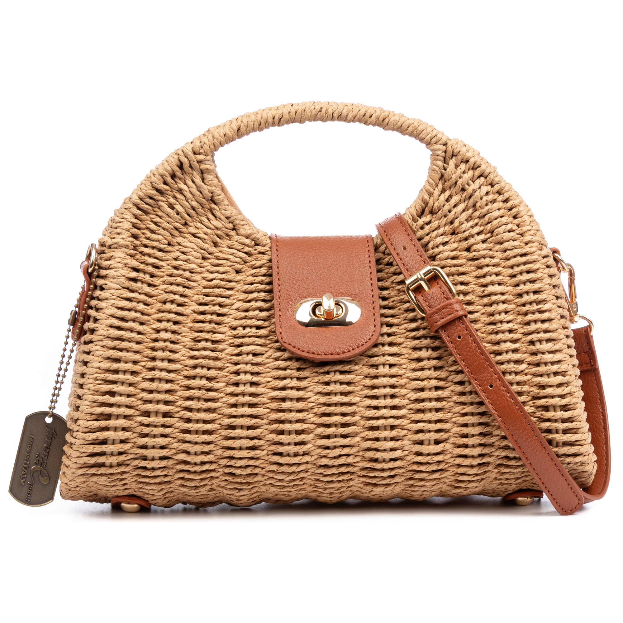Benna Borsa a mano Donna. Realizzato in paglia intrecciata.